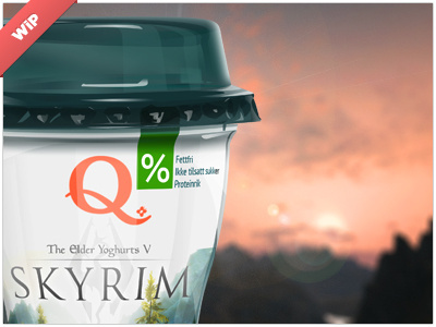 The Elder Yoghurts V - Ver.2 gloss kumiko packaging photoshop plastic q skyr skyrim thuy yoghurt