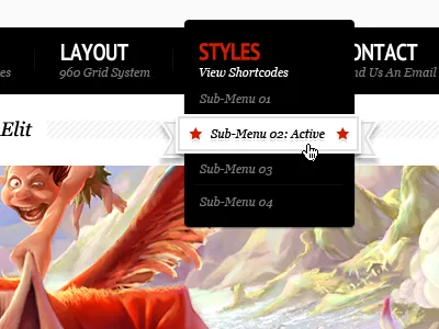 Grid - WordPress Theme 01 blog featured menu minimal navigation portfolio ribbon submenu theme wordpress