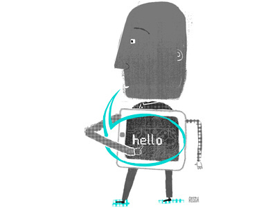 Talking These Days communication illustration ipad new york times twitter