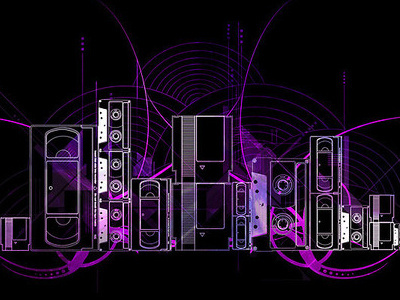 Retro Nation abstract art design digital landscape retro