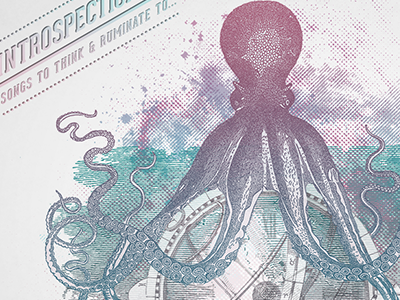 Introspection No.1 Mix Cover album cover illustration mix music vintage