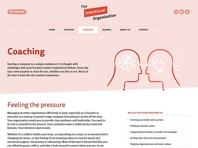 The Intentional Organization brand branding design illustration website