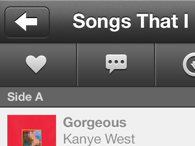 Mixtape Detail View app icons iphone iphone4 music retina