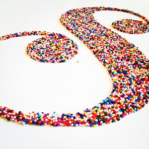 sprinkles S color custom hand lettering script sprinkles typography