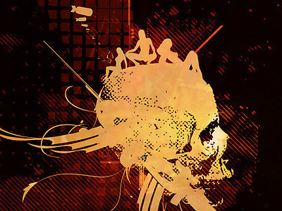 Pain Pleasure abstract art design graphic poster print retro