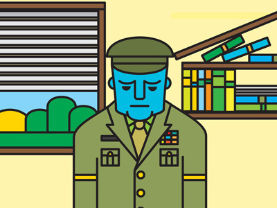 General Malaise illustration poster vector