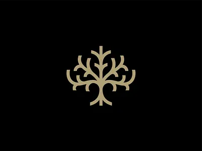 Tree beauty branches branding cosmetics elegant energy floral flow geometry gold growth herbal icon logo minimalist nature organic roots skincare symmetry