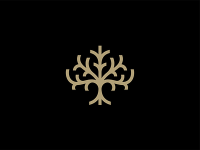 Tree beauty branches branding cosmetics elegant energy floral flow geometry gold growth herbal icon logo minimalist nature organic roots skincare symmetry