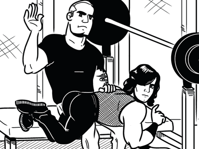Henry & Glenn (after Dan DeCarlo) illustration