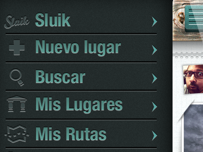Sluik Screen 002 app button ios navigation paper wood