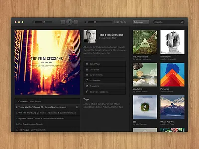 Dear DesignersMX... app application audio button dark designersmx icon interface ui