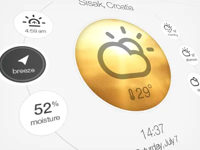 Simple Meteo kreativa studio layout photoshop weather web design web site