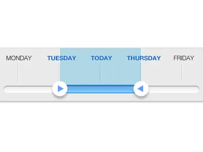 The story of a slider bar blue clean grey interface measure slider ui