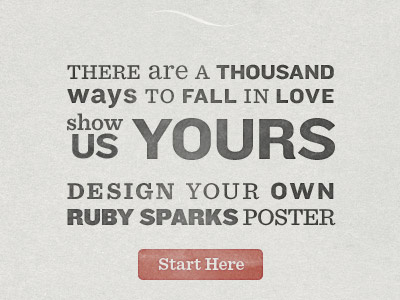 Make Ruby Real end frame feature film flash ignition interactive love make ruby real movie paper reality ruby sparks site texture type typewriter website write writing