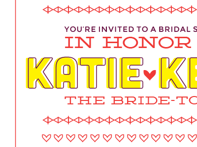 Bridal Shower Invite Set bridal shower geometric invitation pattern ring wedding