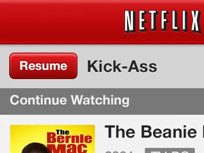 Netflix Refresh iphone4 netflix redesign retina ui