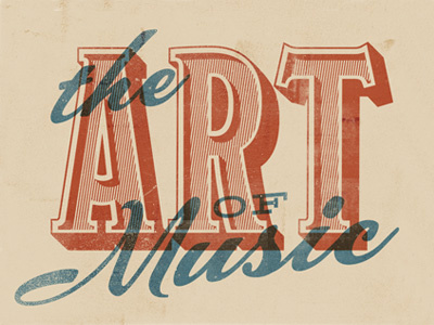 Type Treatment for Upcoming Gallery Show design grunge texture typography
