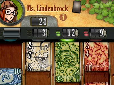 Lost Cities iOS Game Design app button design game icon iconfactory interface ios iphone retina screen ui
