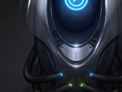 Encide Pod 2009 alien battlebay blue encide fantasy green gui interface pod shiny spaceship thing wtva