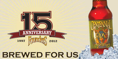 Founder's Billboard 15 ad advertising anniversary beer billboard brew brewery concept fifteen founders michigan progress seasonal sign signage signs