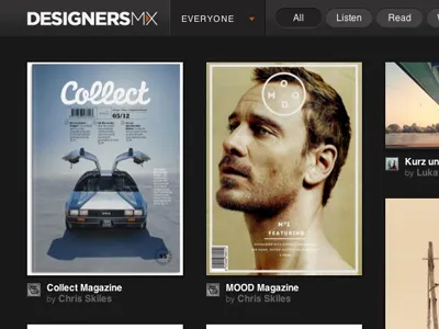 Your Mix of Inspiration beta books design designersmx inspiration mix music mx new rdio site songs spotify video