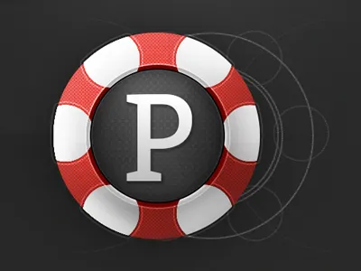 Casino chip casino chip gambling game logo logo design paper sketch paper stack red red and white sketch white