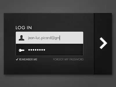 Simple Suedge Login active concept login side suede ui ux window