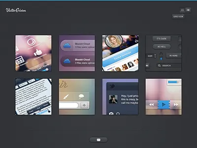 Website buttons icons portfolio web website