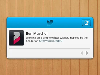 Twitter Widget twitter twitter widget ui widget