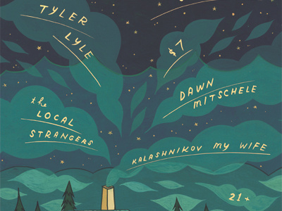 stargazers: lettering clouds hand lettering hand painted illustration lettering sky smoke stars typography