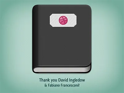 Dribbble Debbbut book debbbut debut dribbble icon ui