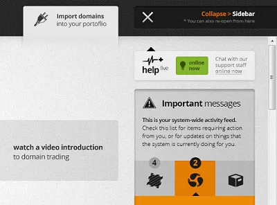 Sidebar re-rubbed. bar fixed help important msgs side sidebar