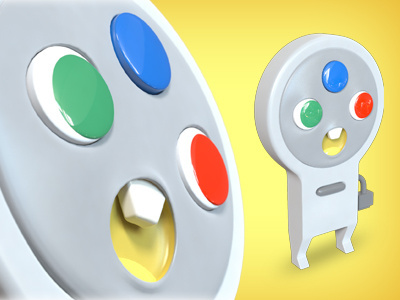 Controllers - Super Famicon (3D Model) character controller datamouth famicon nintendo video game