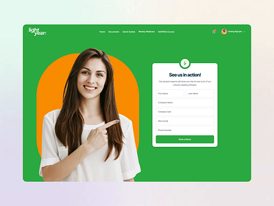 LYD Website animation document green ui uidesign website