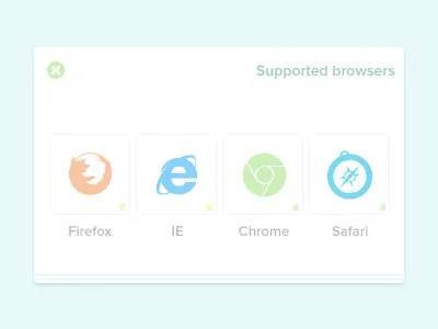 Browsers Glyphs browsers chrome css firefox flat html ie safari ui uxebu web