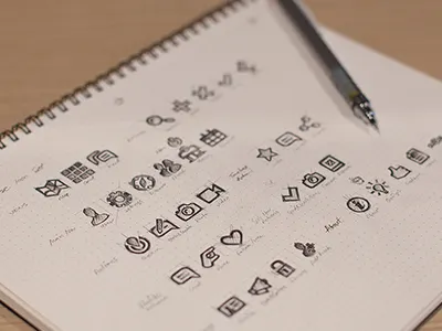 icon set app drawing icon iconset ios iphone map paper pencil rough set sketch