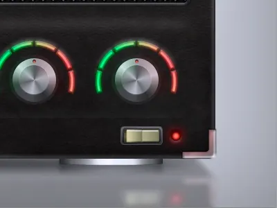 Radio WIP dark leather metal music photoshop radio retro retro radio