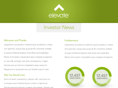 Investor Newsletter chart clean elevate graph minimal newsletter pdf