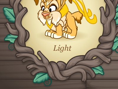 branchy frame frame game monsters tiny monsters vector wood