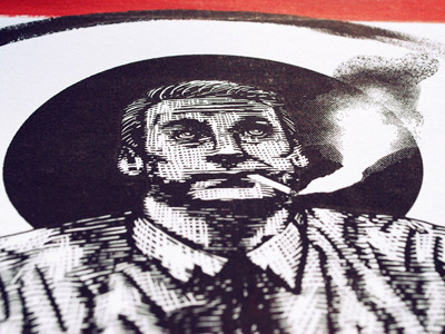 Smoke Gets In Your Eye 1960 1x run advertising fan art mad men scratchboard zeb love