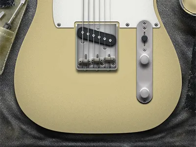 Guitar Illustration, WIP aged custom damaged guitar guitars illustration photoshop