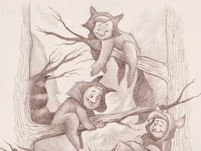 Lost Boys drawing illustration lost boys pencil drawing pencils trees