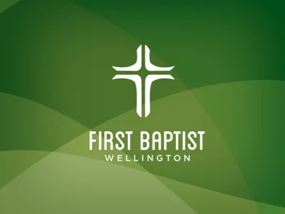 FBW Custom Card Design cross green layered logo stationary
