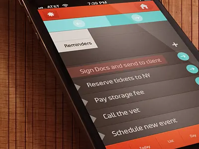 Calendar Reminder calendar design ios iphone reminder