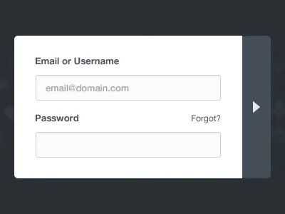 Simple Login clean dark input login simple submit ui