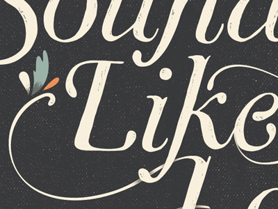 Sounds Like Love EP Artwork album art oak and gorski typography