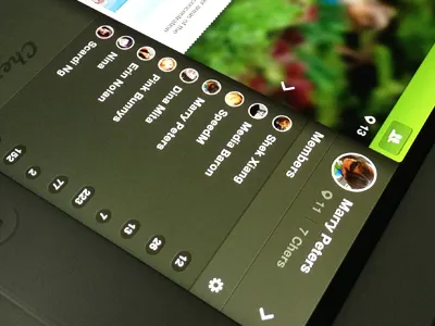 Cher app for iPad app design interface ios ipad ui