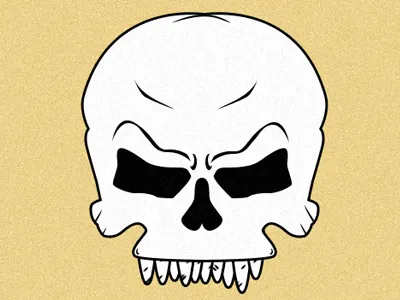 Skullpaper beige noise simple skull wallpaper