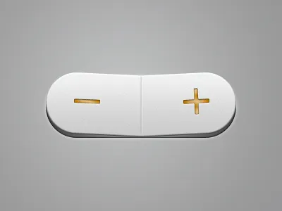 Rocker wip clean freebie glow light orange photoshop plusminus psd rocker switch soft switch