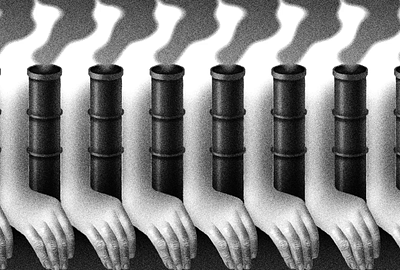 Idle hands animation art design digital illustration hand hands illustration industrial loop looping gif smoke stacks stippling texture